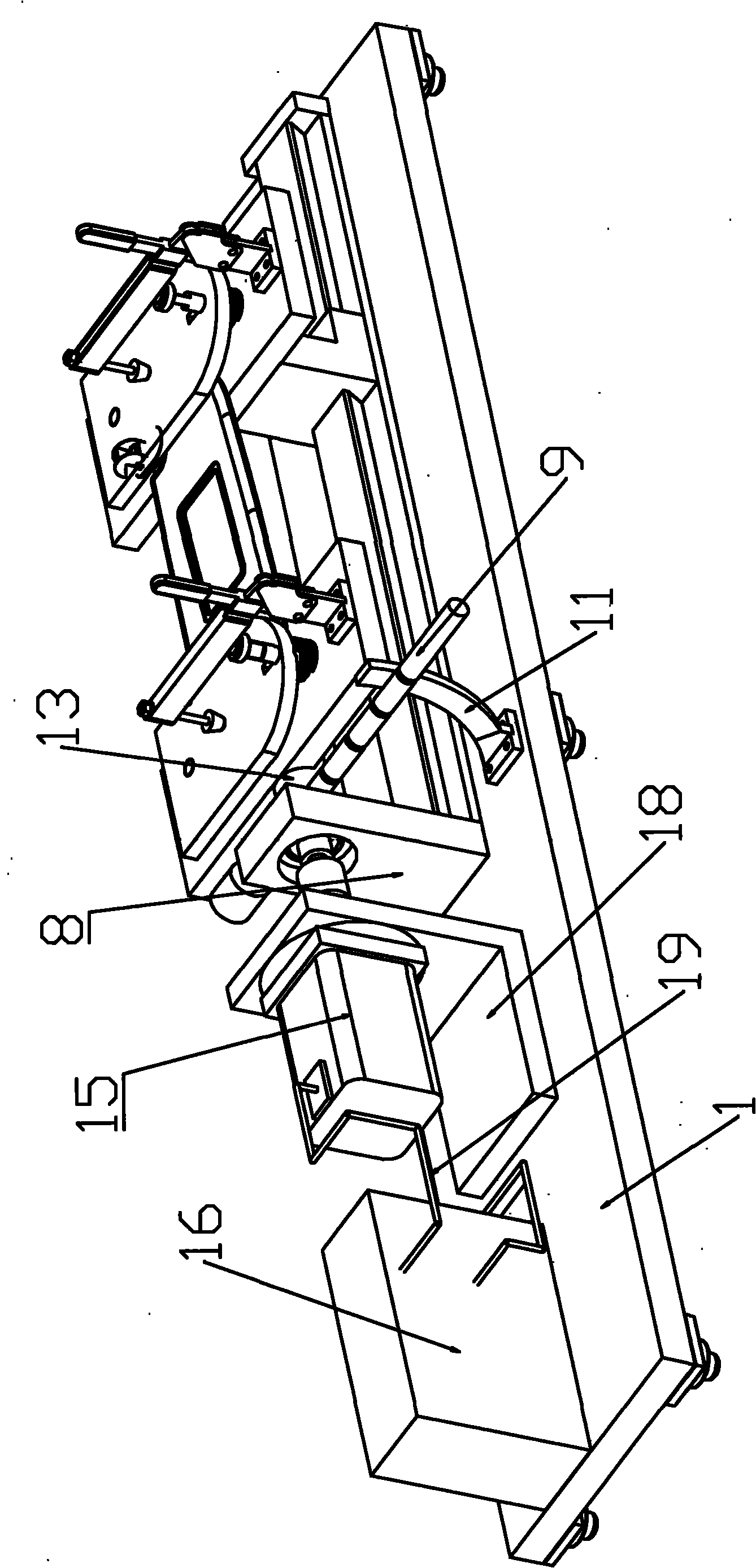 Automobile sunshade plate distortion test device