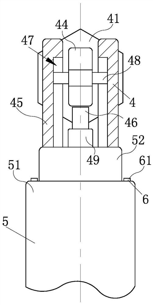 A folding valve with small space occupation