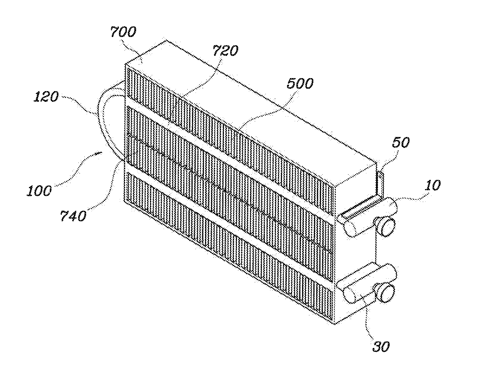 Heat exchanger having thermoelectric element and method for manufacturing the same