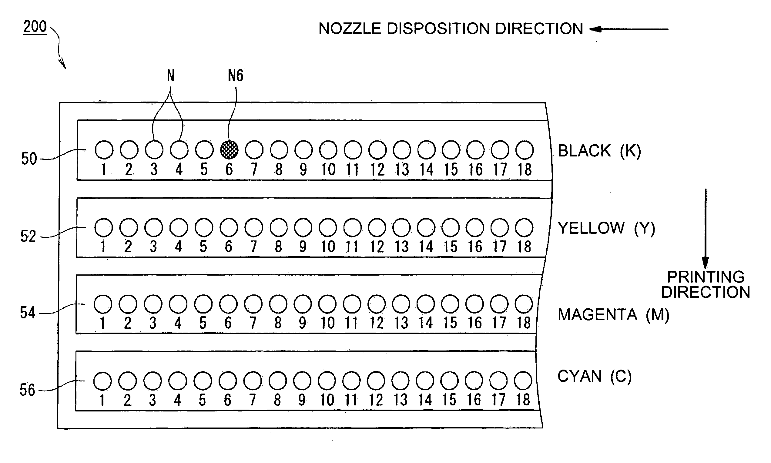 Printing device, printing device control program and method, and printing data generation device, program, and method