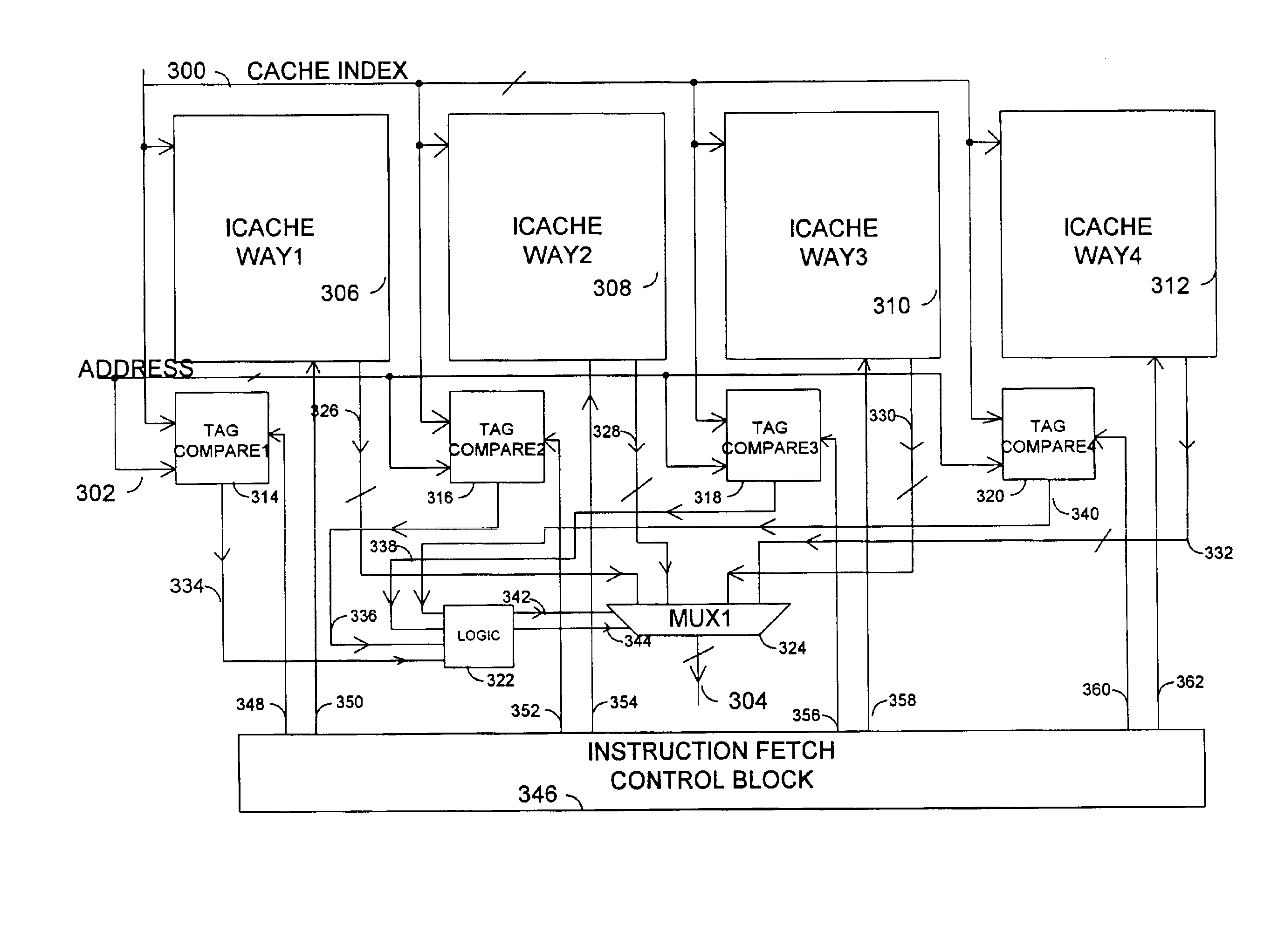 Method and apparatus for saving microprocessor power when sequentially accessing the microprocessor's instruction cache