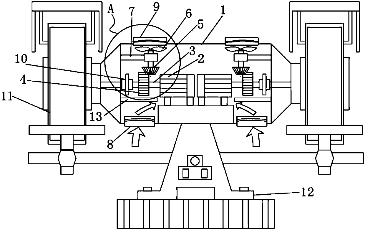 Bench grinder for manufacturing polishing tool