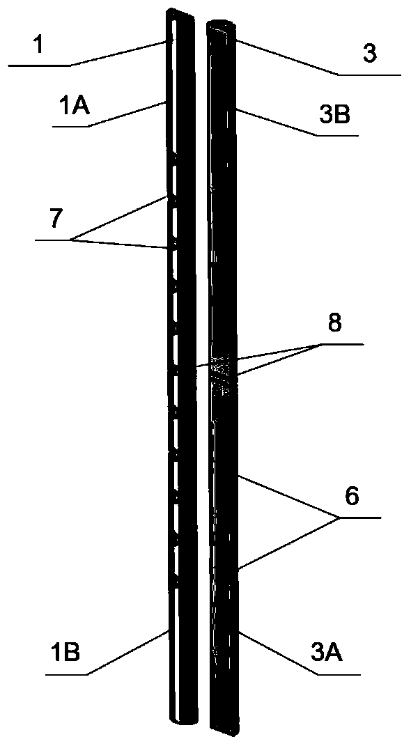 A double-pass spiral-wound diffusion dialysis membrane module and its preparation method