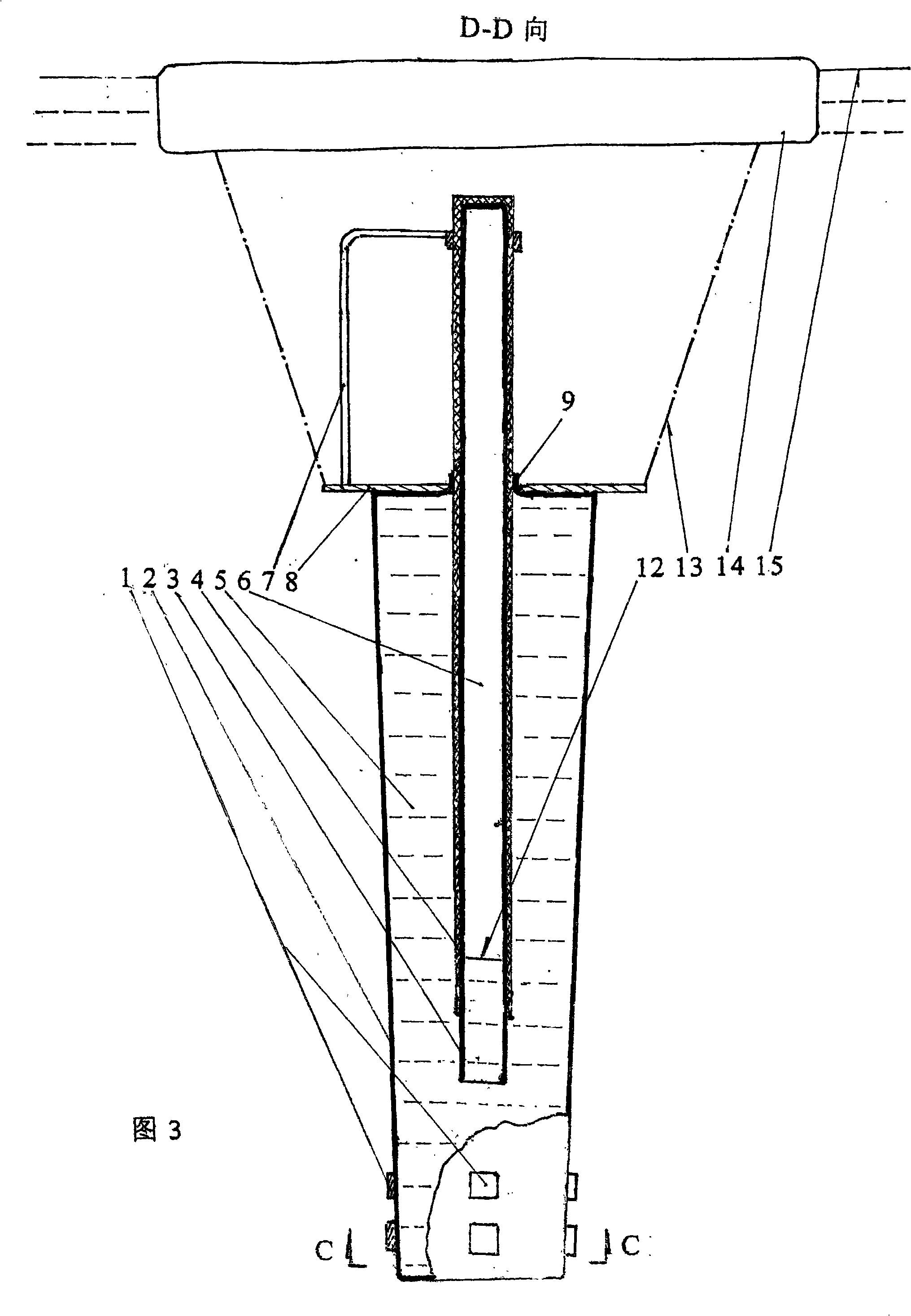 Deep well bag liquid storage type earthquake or tsunami forecasting device