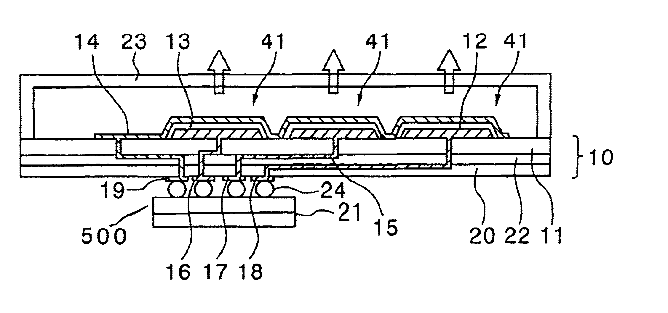 Active-matrix-driven organic EL display device