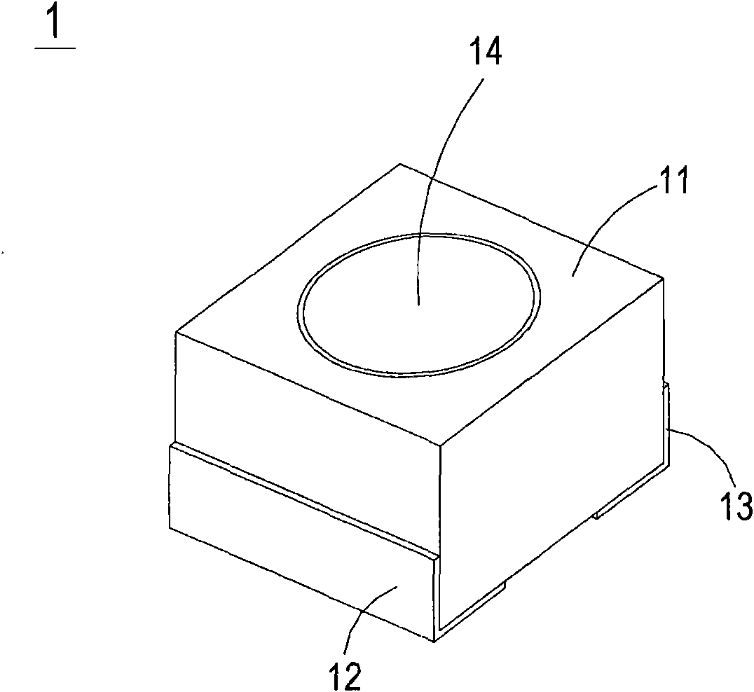 Surface adhesion type light-emitting component structure and making method thereof