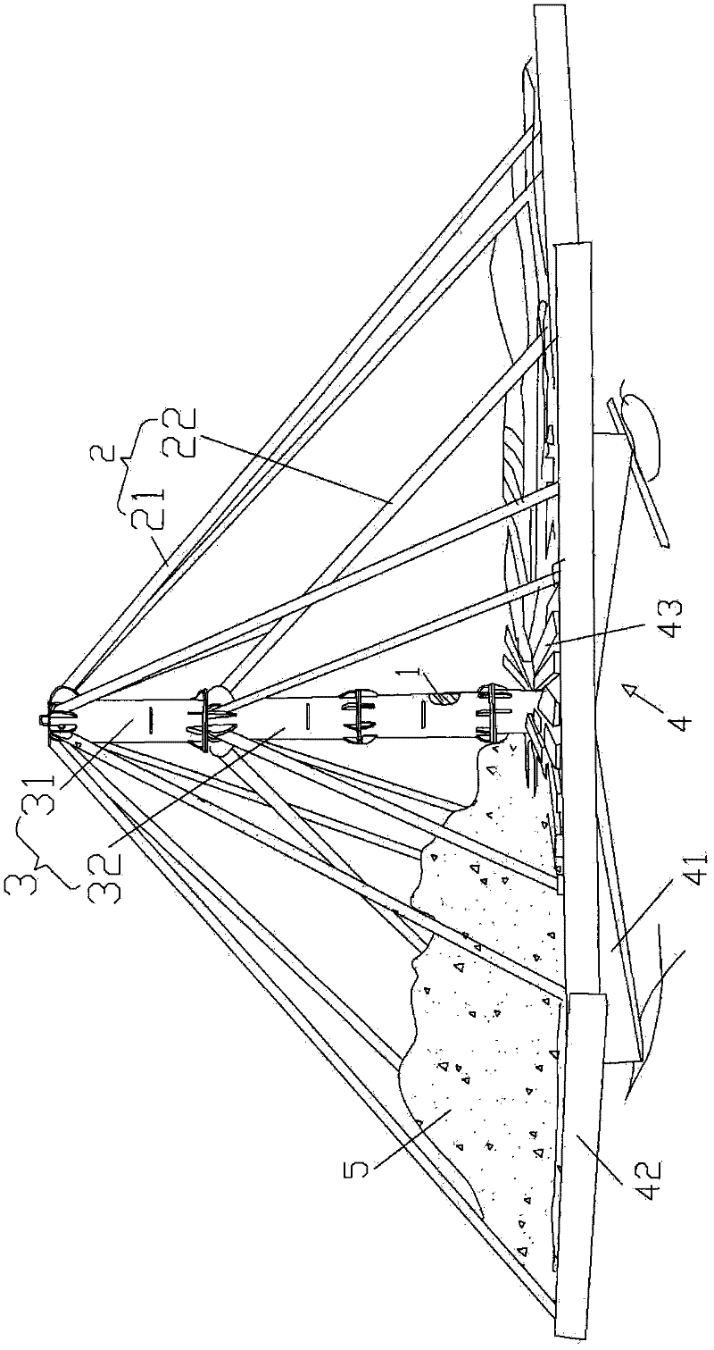 Pile foundation static loading test device