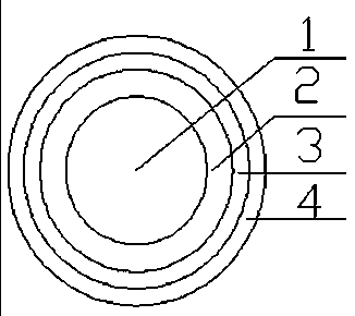 Electric wire and cable for high-speed train and production method