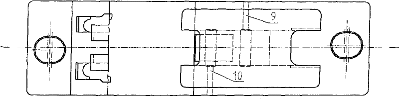 Manufacturing method of railway switch block cast slide plate