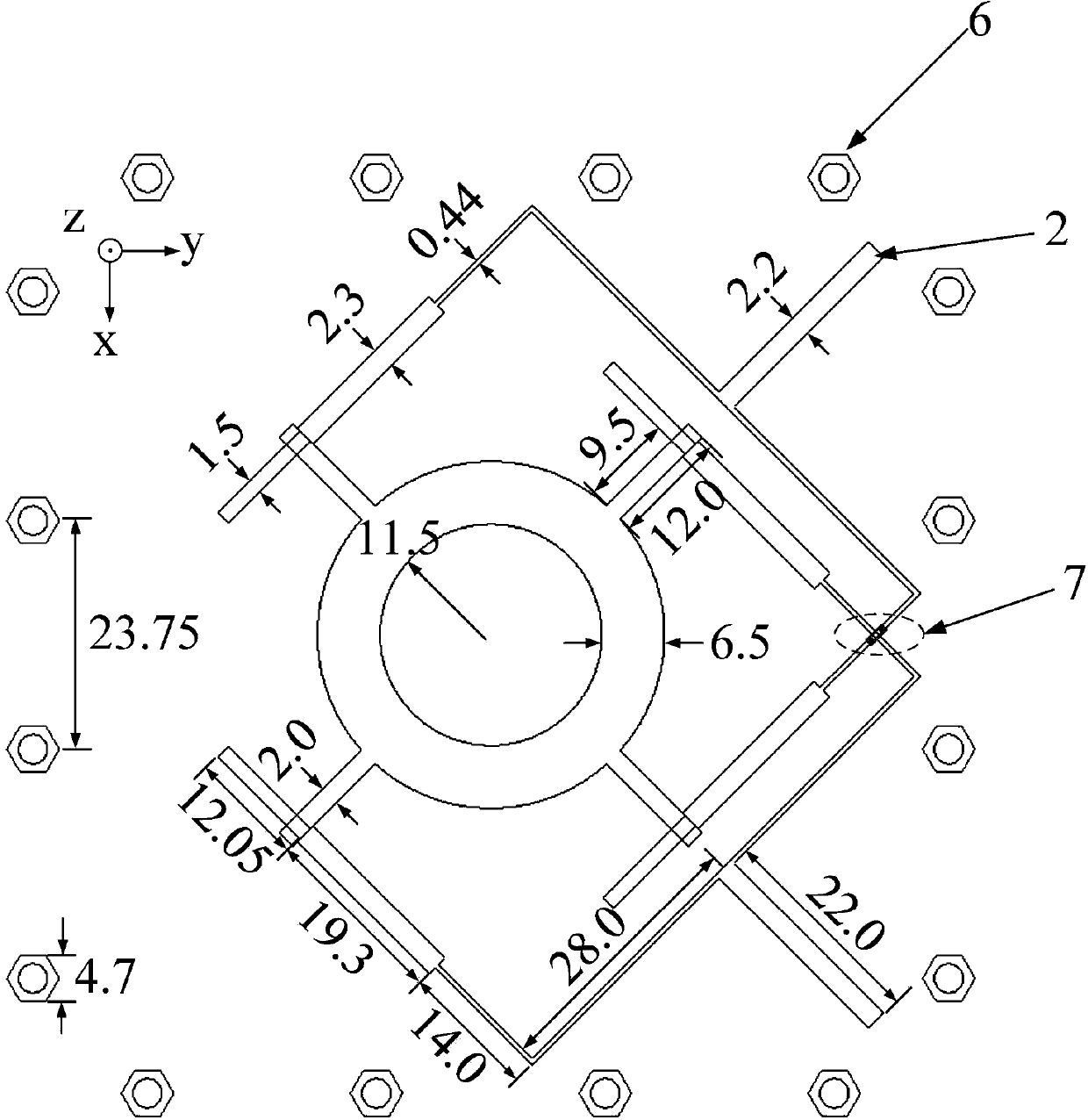 Base station array antenna applied to active antenna system