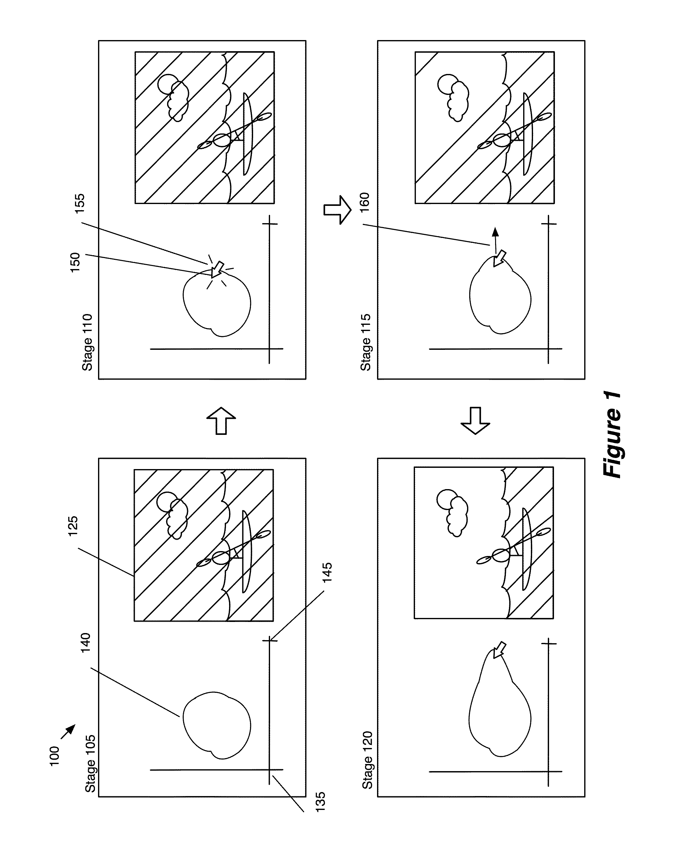 Editing media using graphical representation of media