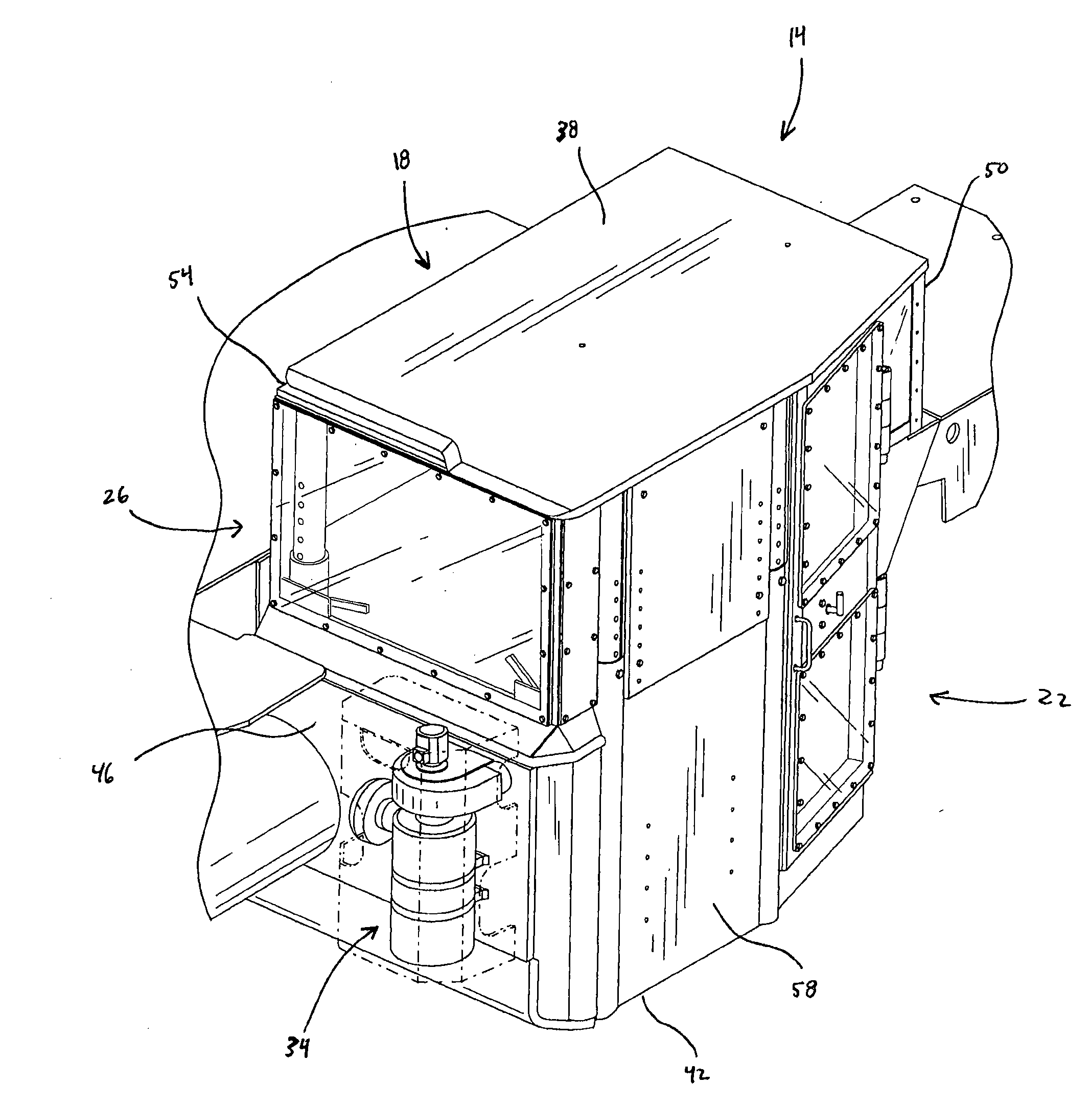 Enclosed cab system for mining equipment