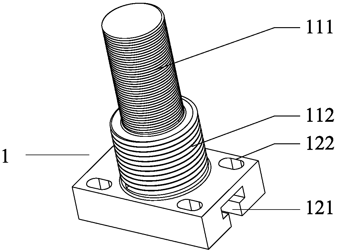 A metal sheet tensile and compressive experimental device in the form of a purely mechanical structure