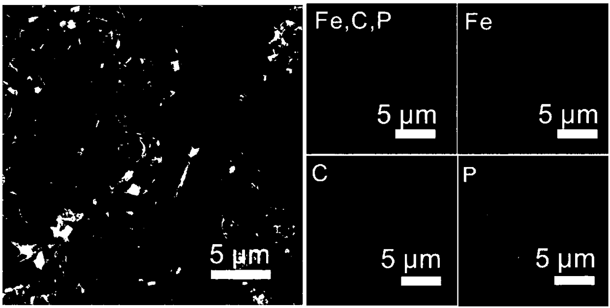 Preparation method and application of metal phosphide porous frame/graphene composite fiber