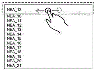 Search item display method and device