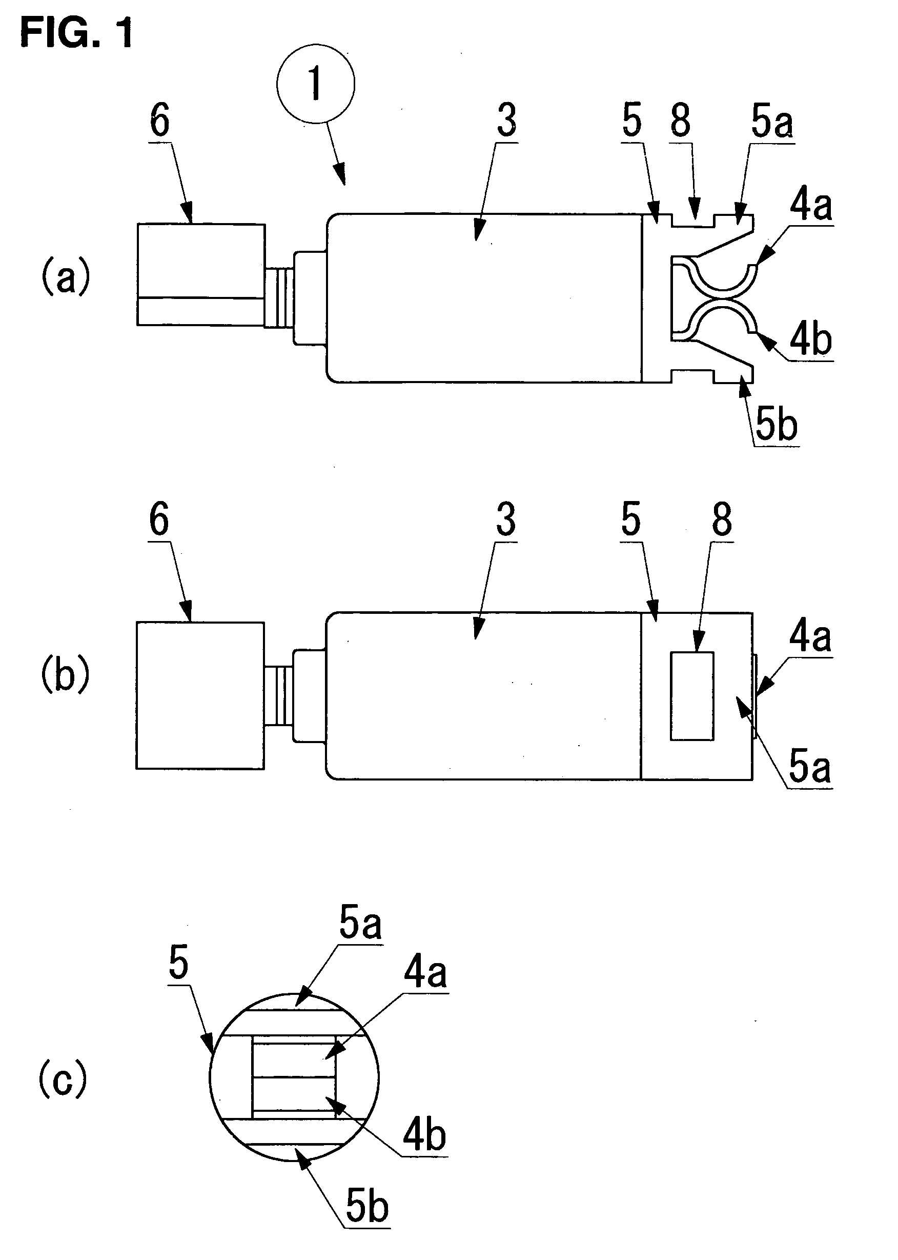 Vibration-generating small motor and portable electronic apparatus