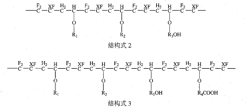 Fluorine-containing network structure ion exchange membrane based on fluoroethyl vinyl ether polyalcohol and preparation method thereof