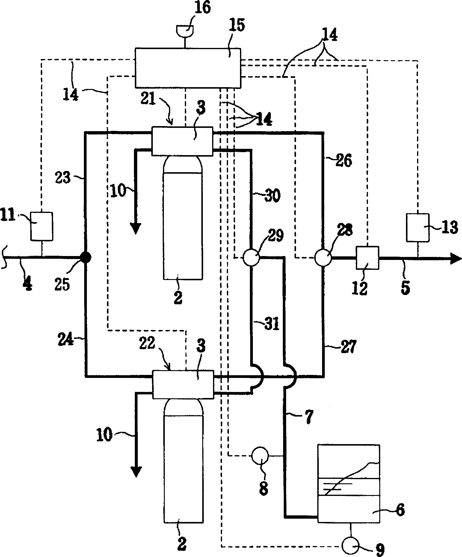 Water-softening apparatus and regeneration control method