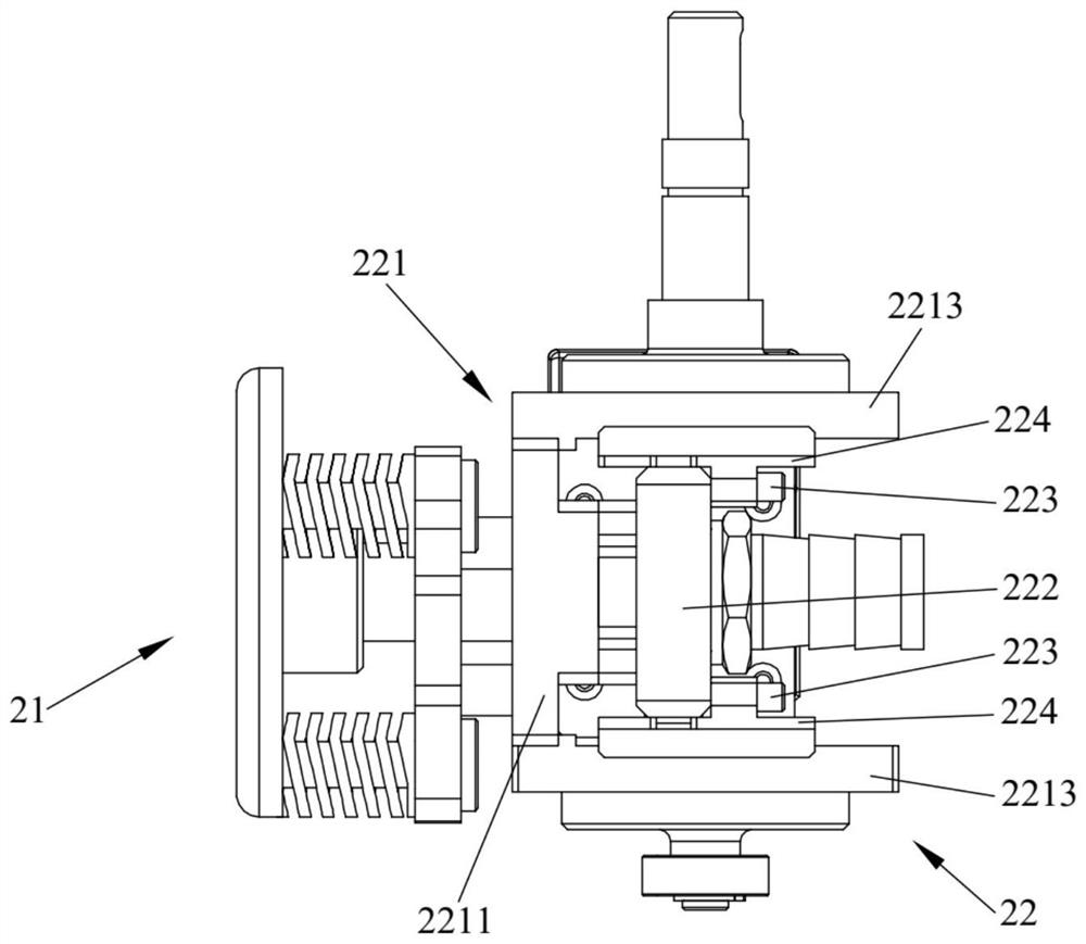 Gate valve control mechanism, plugging head, hole plugging device and hole plugging robot