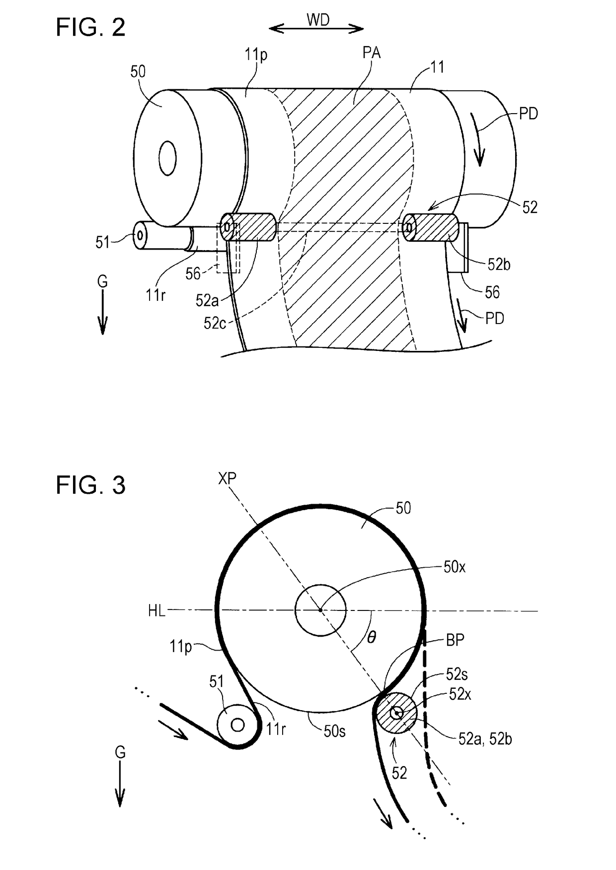 Printing apparatus with winding rotating drum