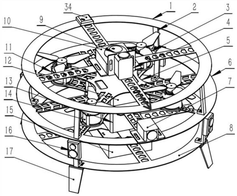 An explosion-proof four-rotor drone for coal mines