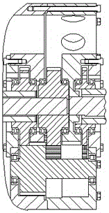 A vertical vibrating wheel with a built-in reversing mechanism