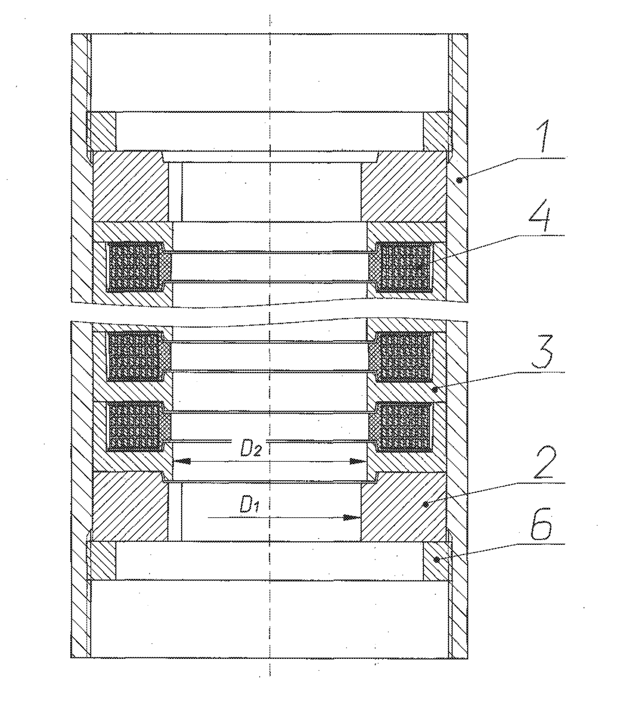 Stator of a submersible linear electric motor and method for assembling said stator