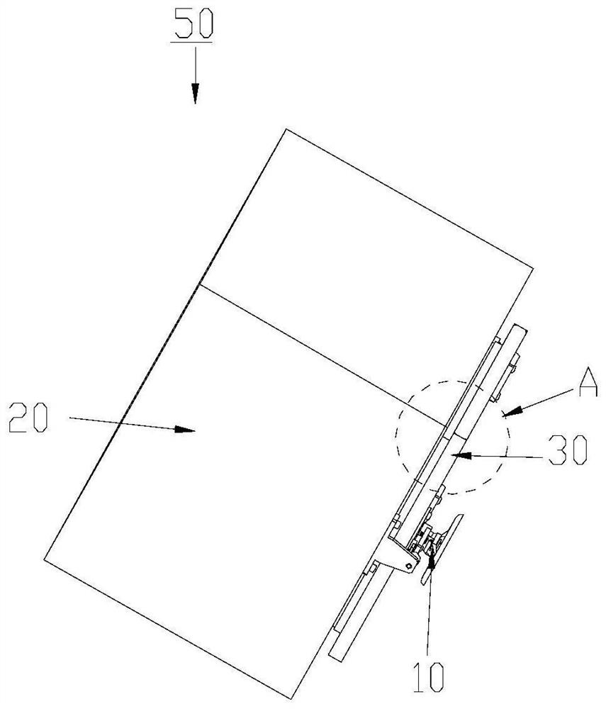 Vacuum box door lock device and vacuum box