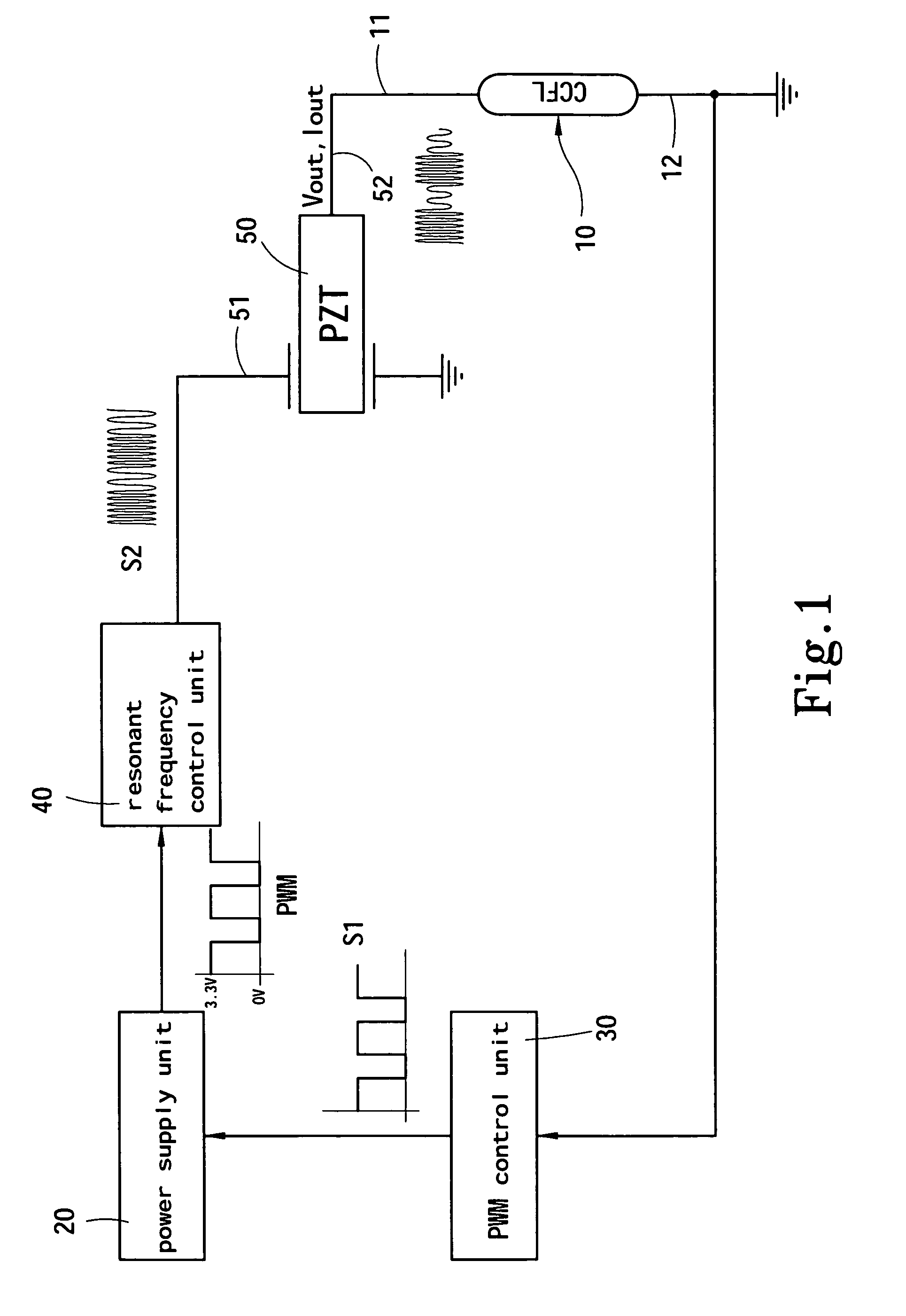 Light modulation method and apparatus for cold cathode fluorescent lamps