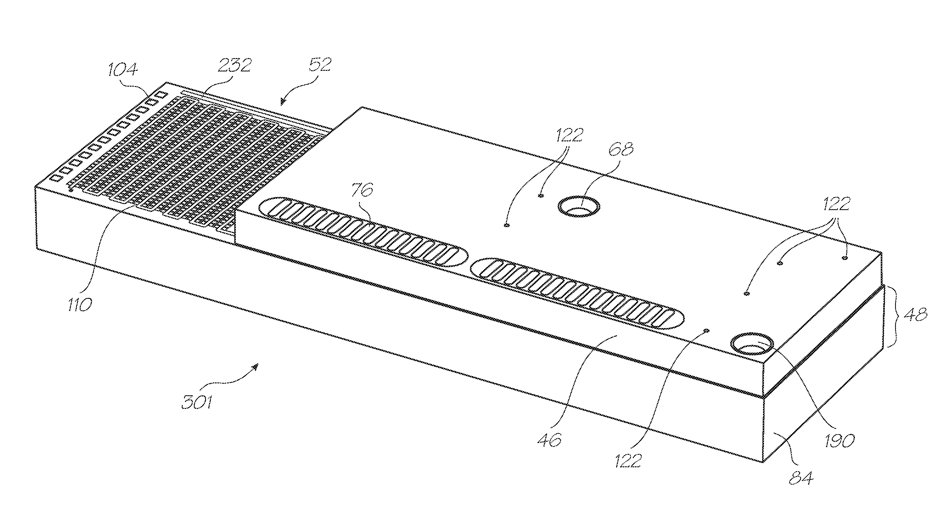 Loc with integral LED driver for excitation LED