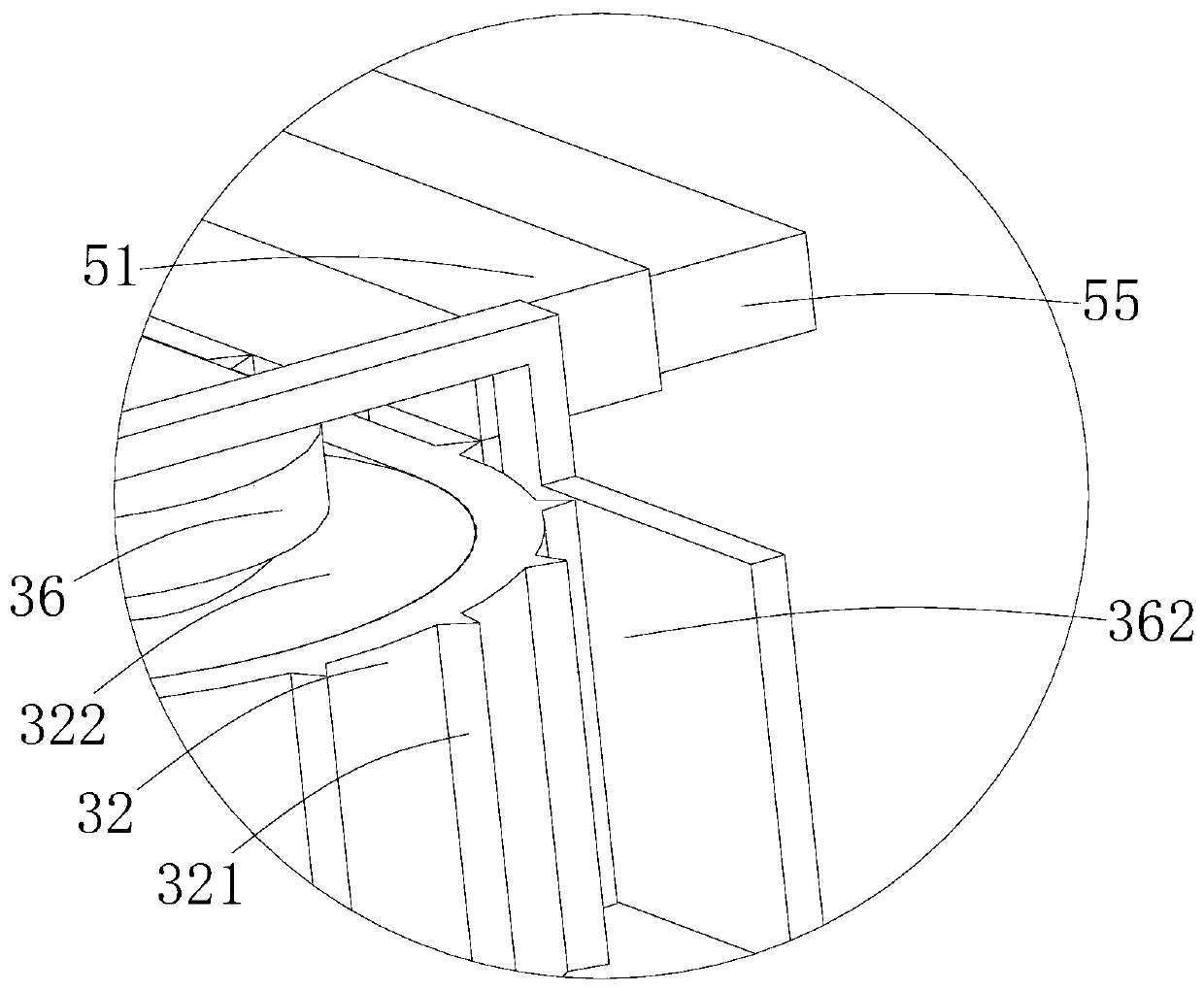 Sponge crushing treatment device for waste recovery