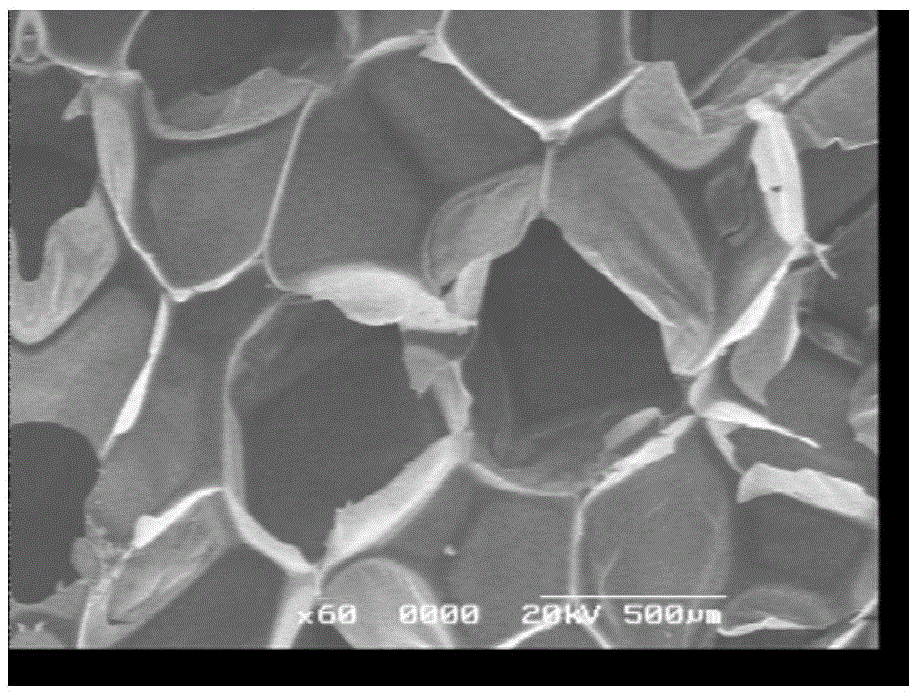 A method for preparing organic polymer foaming material from waste oil