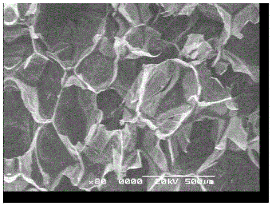 A method for preparing organic polymer foaming material from waste oil