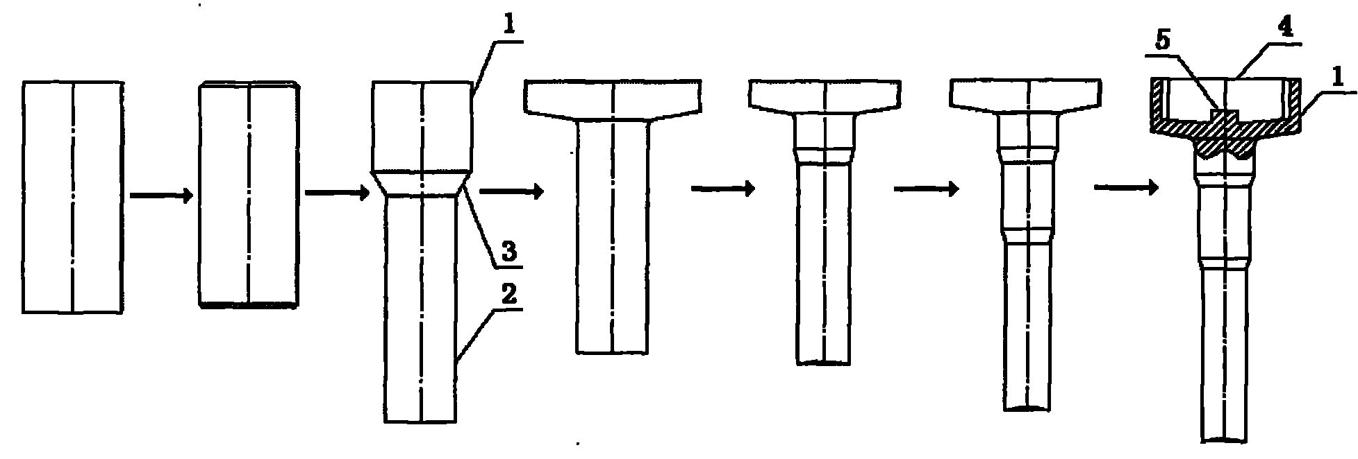 Cold forging precise forming process for mechanical transmission gear shaft