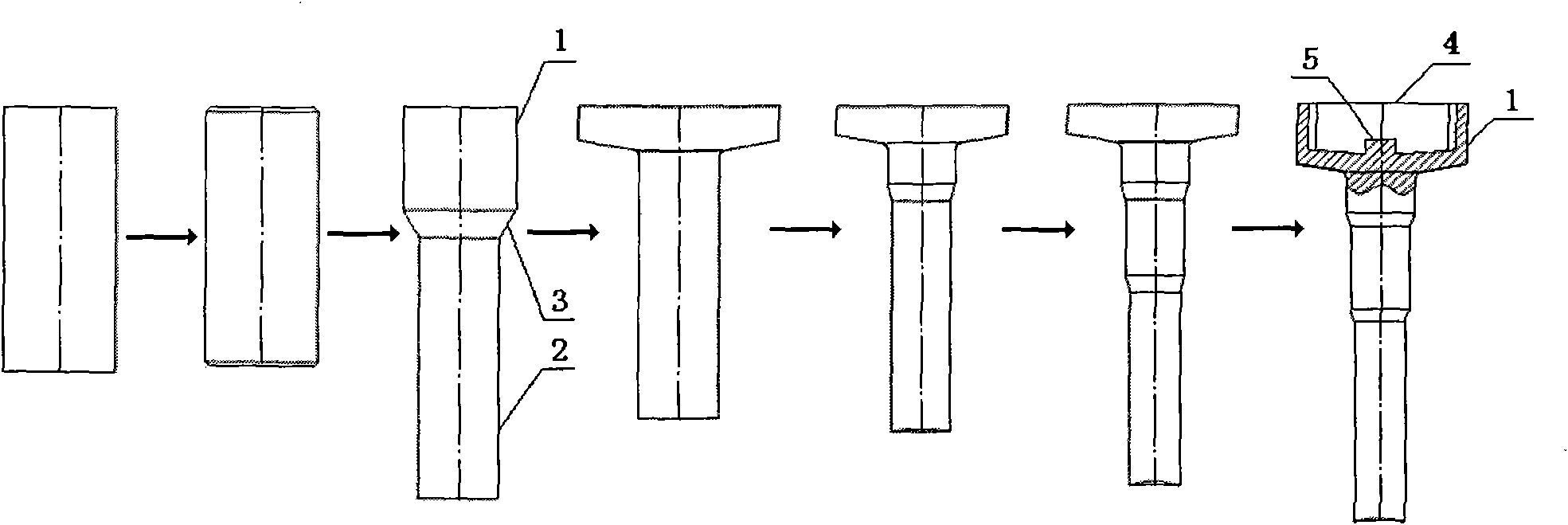 Cold forging precise forming process for mechanical transmission gear shaft