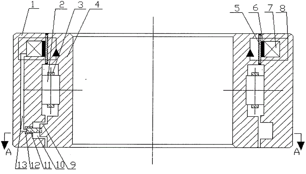 Cylindrical roller bearing with integrated speed change function for small load