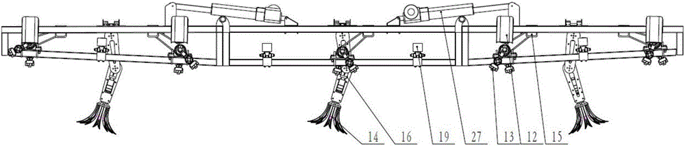 Weeding robot with both functions of targeted quantitative spraying and mechanical fixed point shoveling