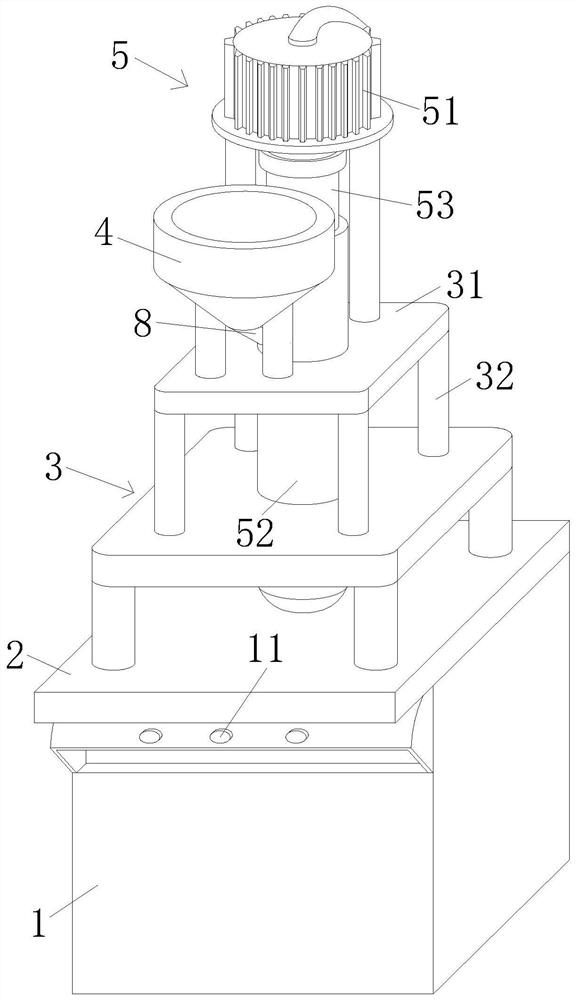 A screw-push injection molding machine for metal powder molten material injection