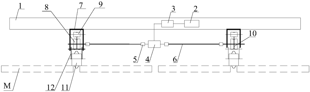 A flexible guiding photovoltaic power station walking device