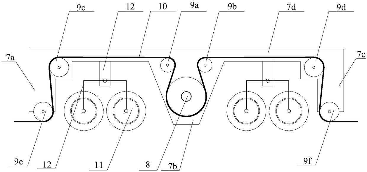 A flexible guiding photovoltaic power station walking device