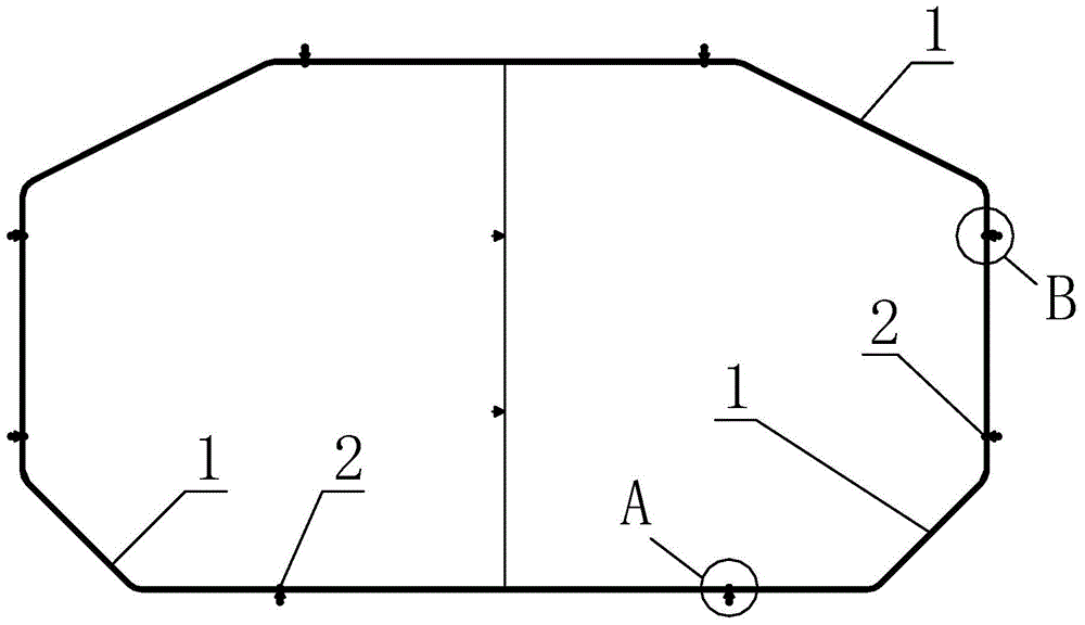 Insulated mounting method for segment jointing of an A-type independent liquid cargo tank