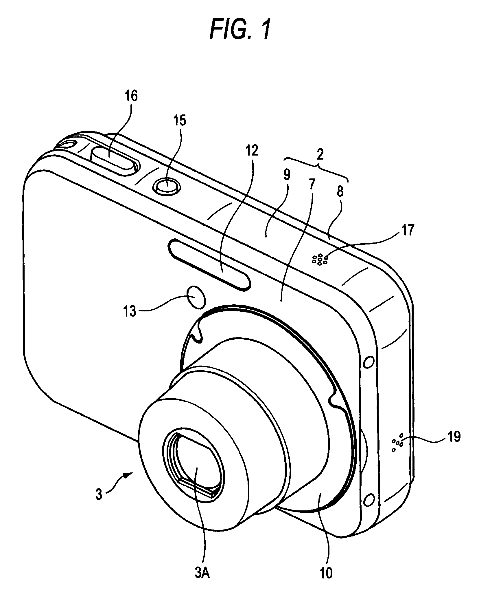 Display device equipped with a touch panel