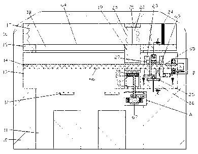 Lighting device for machine maintenance in production workshop