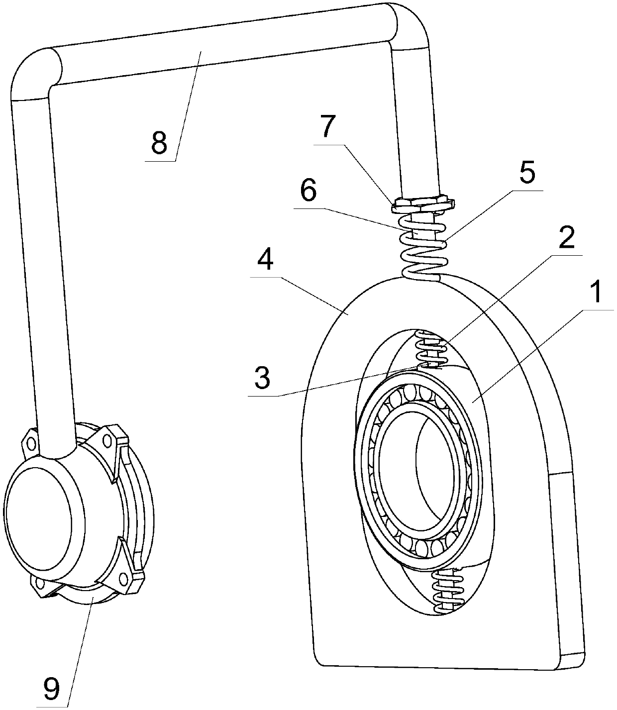 Vibration damping and noise reduction power bump leveler for rail vehicle wheel pair