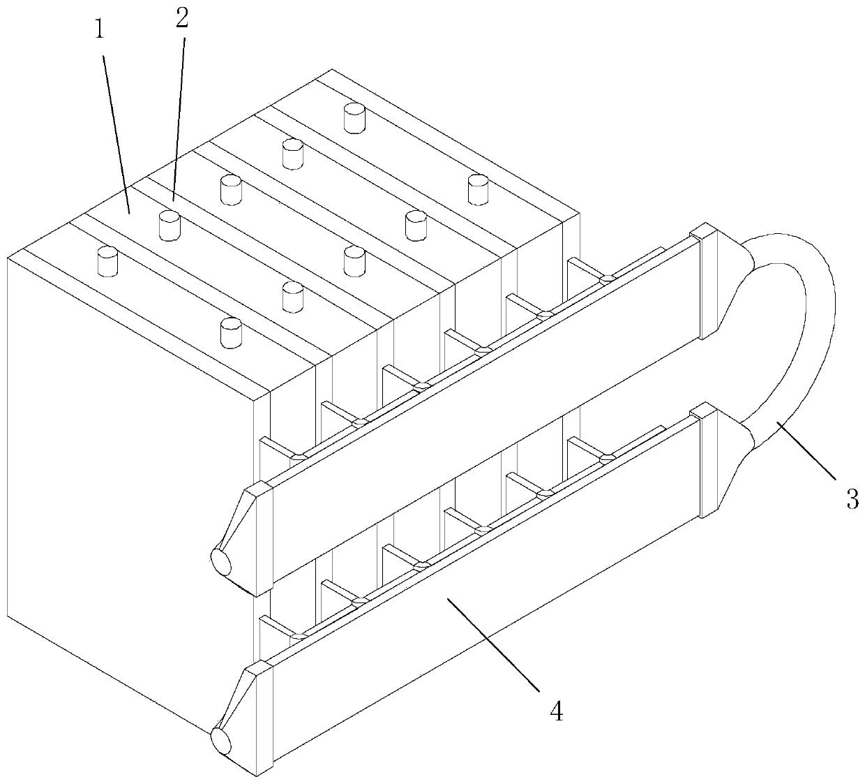 New energy vehicle and battery thermal management device thereof