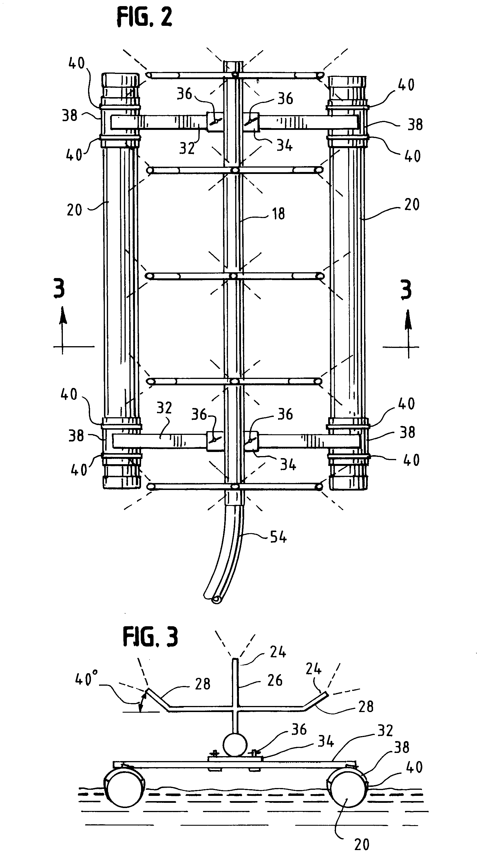 Modular floating water evaporation system