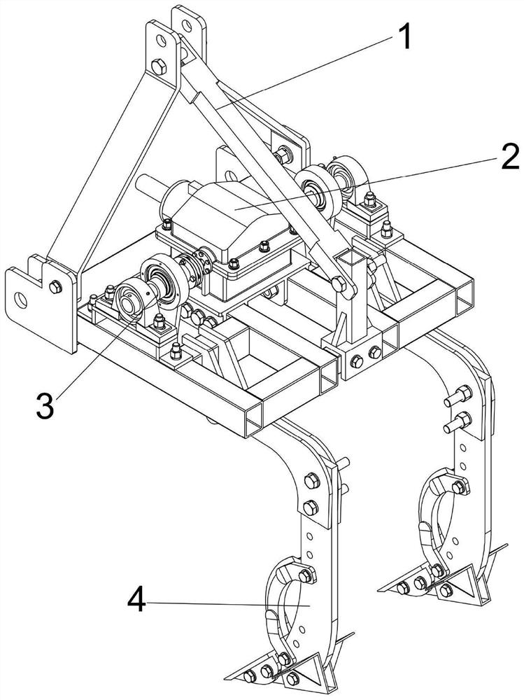 A vibrating subsoiler