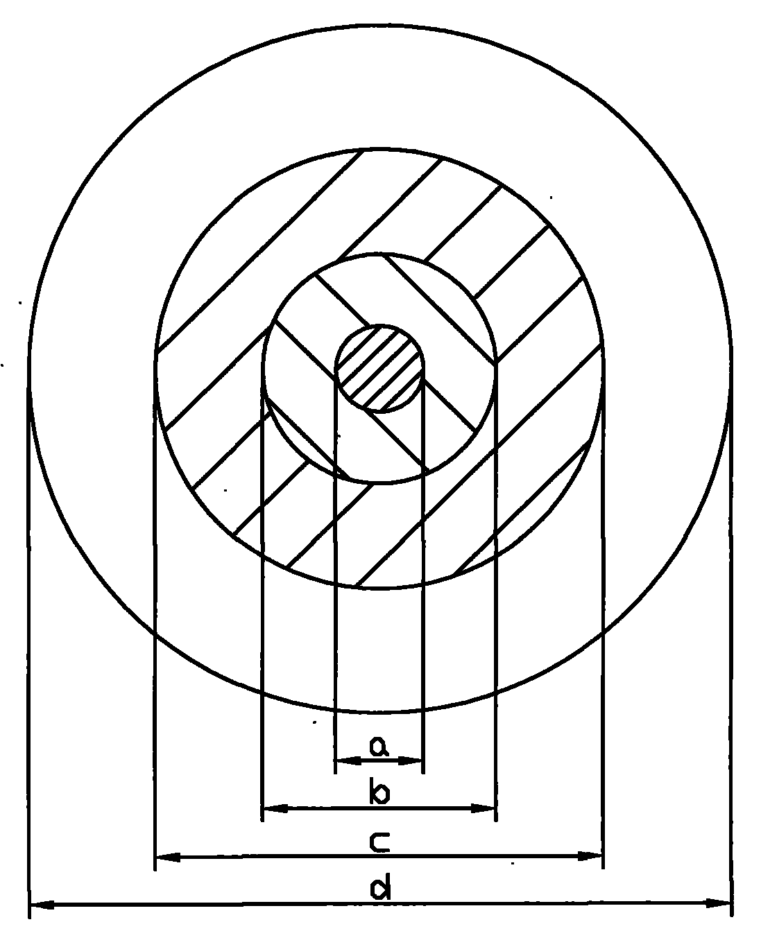 Method for manufacturing large-diameter optical fiber mandril through PCVD process