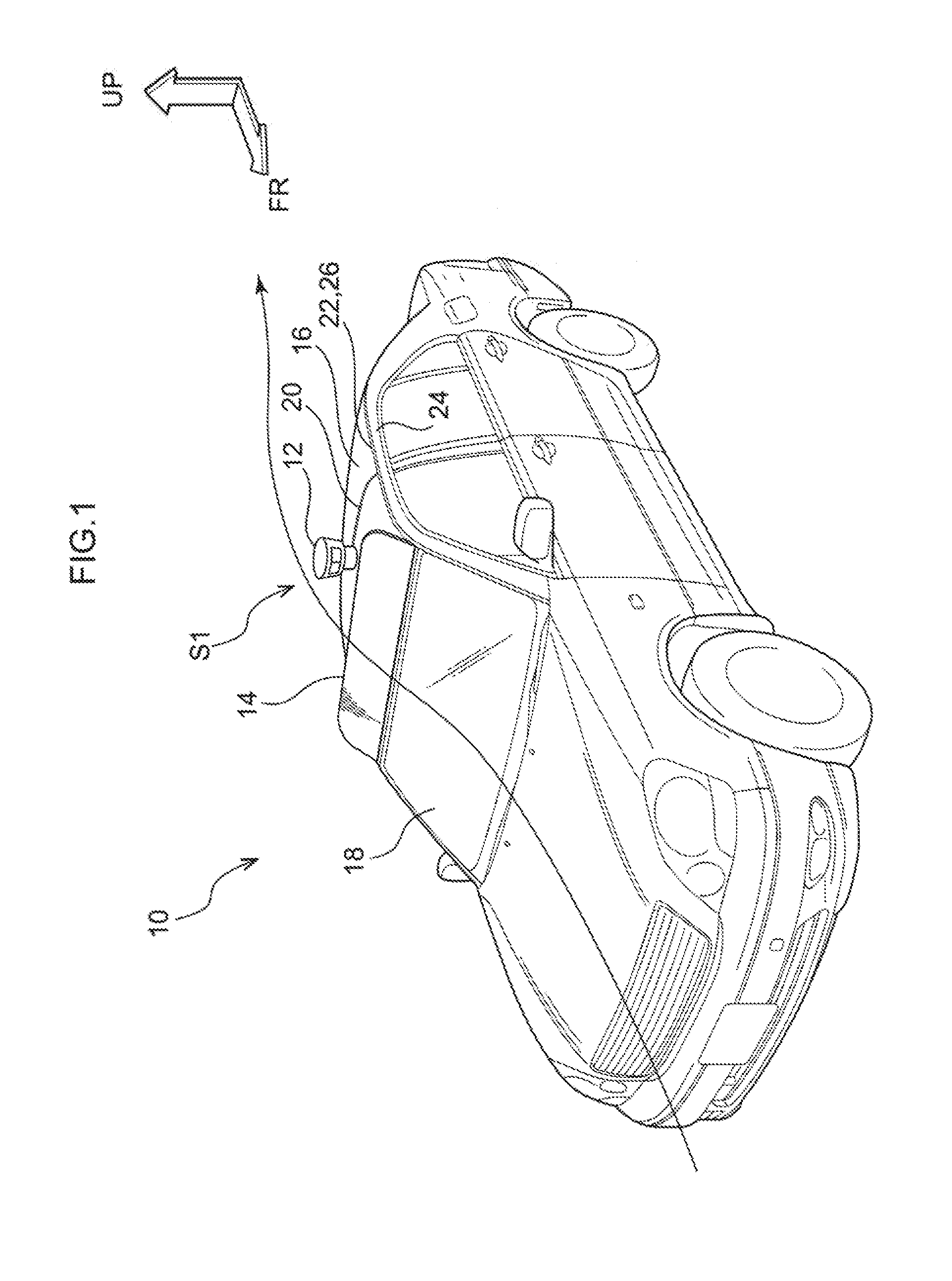 Vehicle flow-regulating structure