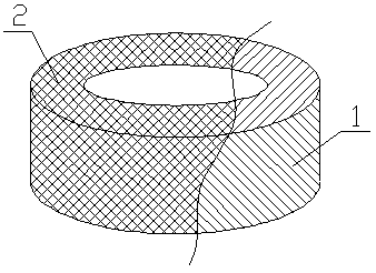 Flexible self-expansion temperature-resistant sealing element for continuously casted long nozzle and preparation method thereof